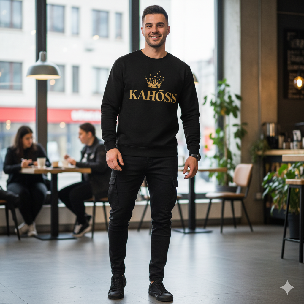 DEITY CREW-Crewneck Sweatshirt-KAHØ$$